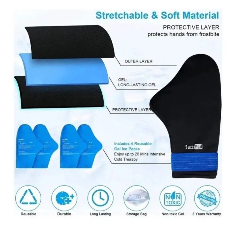 SuzziPad Pink Cold Therapy Socks & Gloves Ice Pack For Chemotherapy  S/M <3
